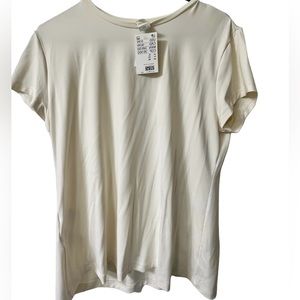 H&M T-Shirt | H&M Fitted White T-Shirt